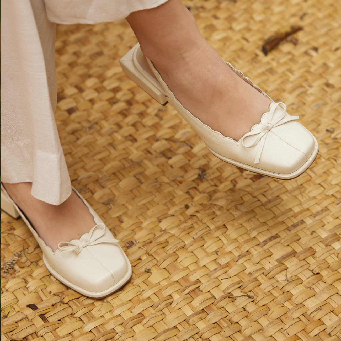 CANELLA SLINGBACK ORIGEN IN CREMA