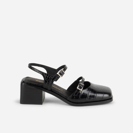 INTENTIONALLY BLANK MITZI BLACK PATENT