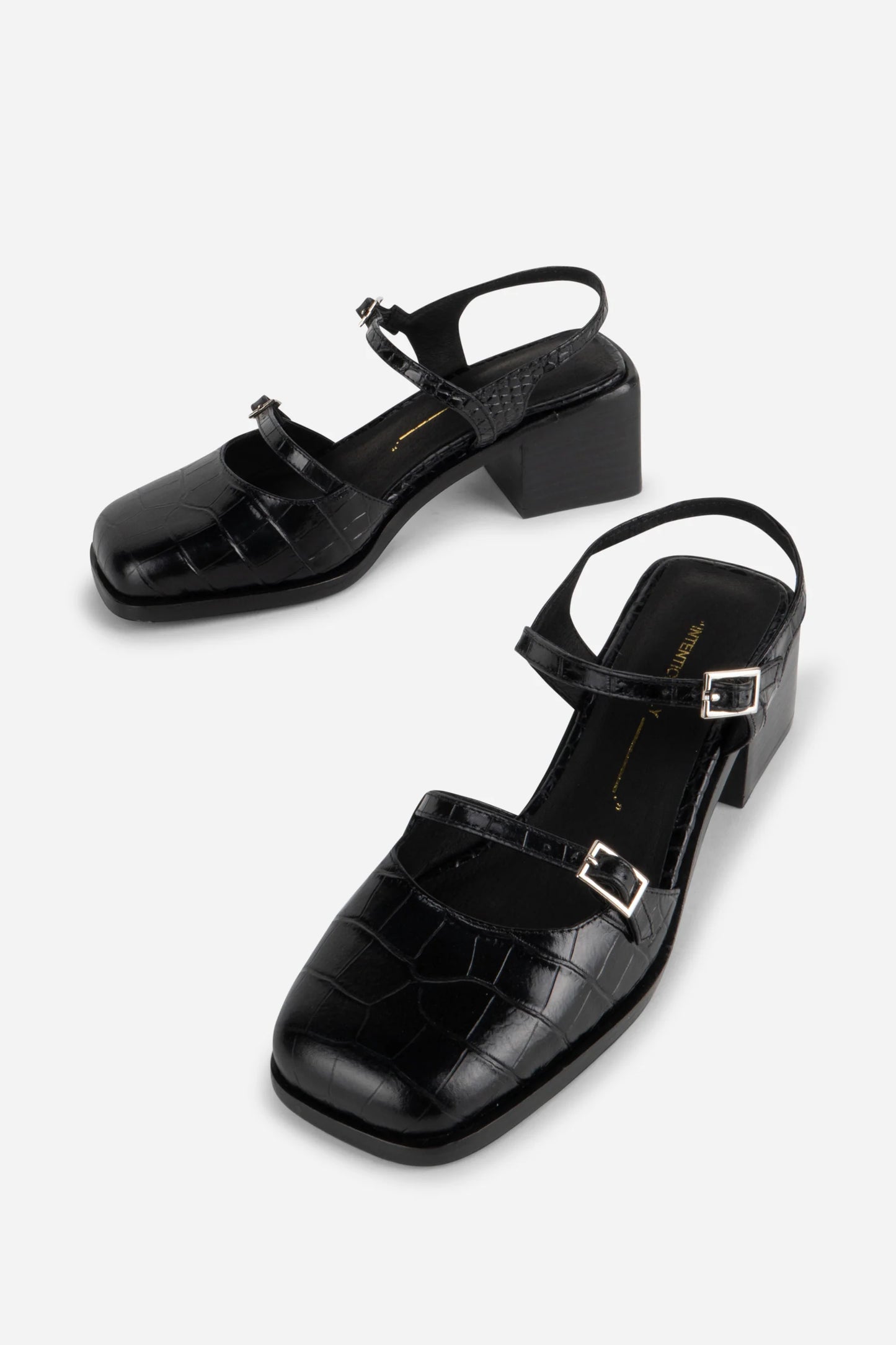 INTENTIONALLY BLANK MITZI BLACK PATENT