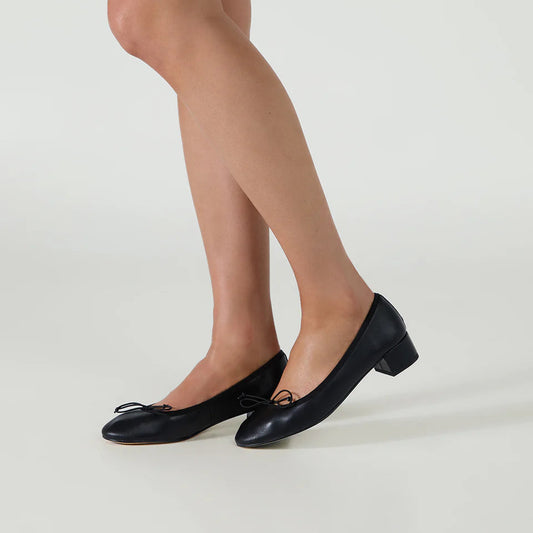 TONY BIANCO MADDIE HEELED BALLET BLACK