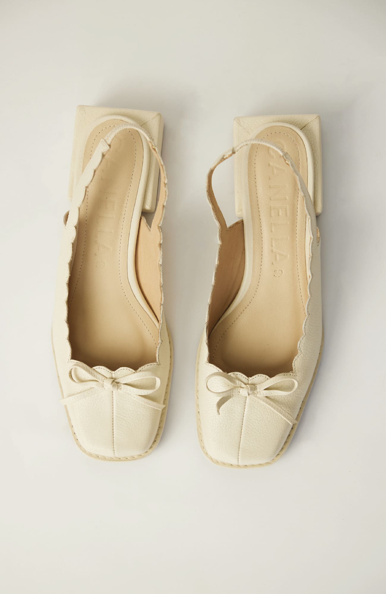 CANELLA SLINGBACK ORIGEN IN CREMA