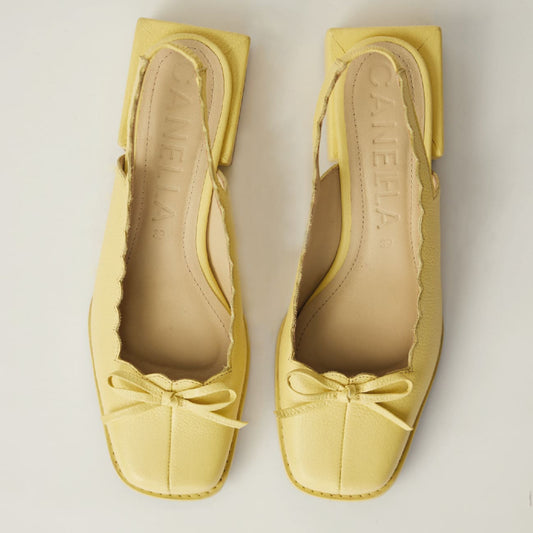 CANIELLA SLINGBACK ORIGEN IN YELLOW - Shoe Market NYC