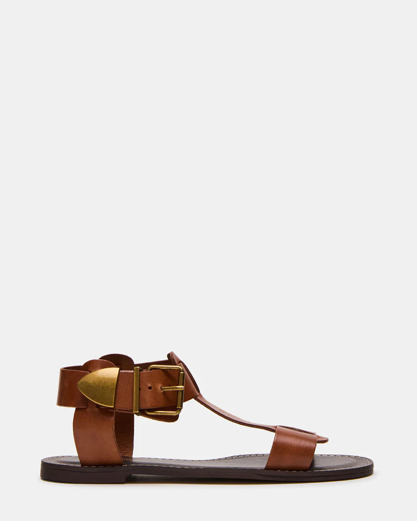 STEVE MADDEN BRAZINN LEATHER SANDALS