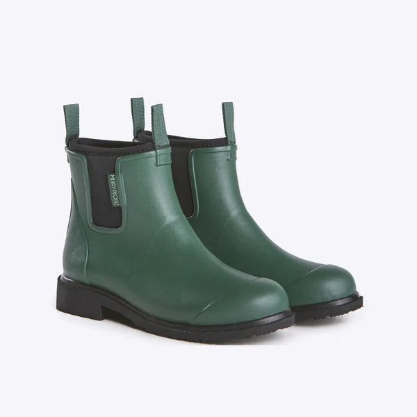 MERRY PEOPLE BOBBI RAIN BOOT WOMEN'S ALPHA GREEN