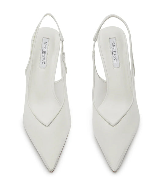 TONY BIANCO BREEZE PUMP IN WHITE NYLON