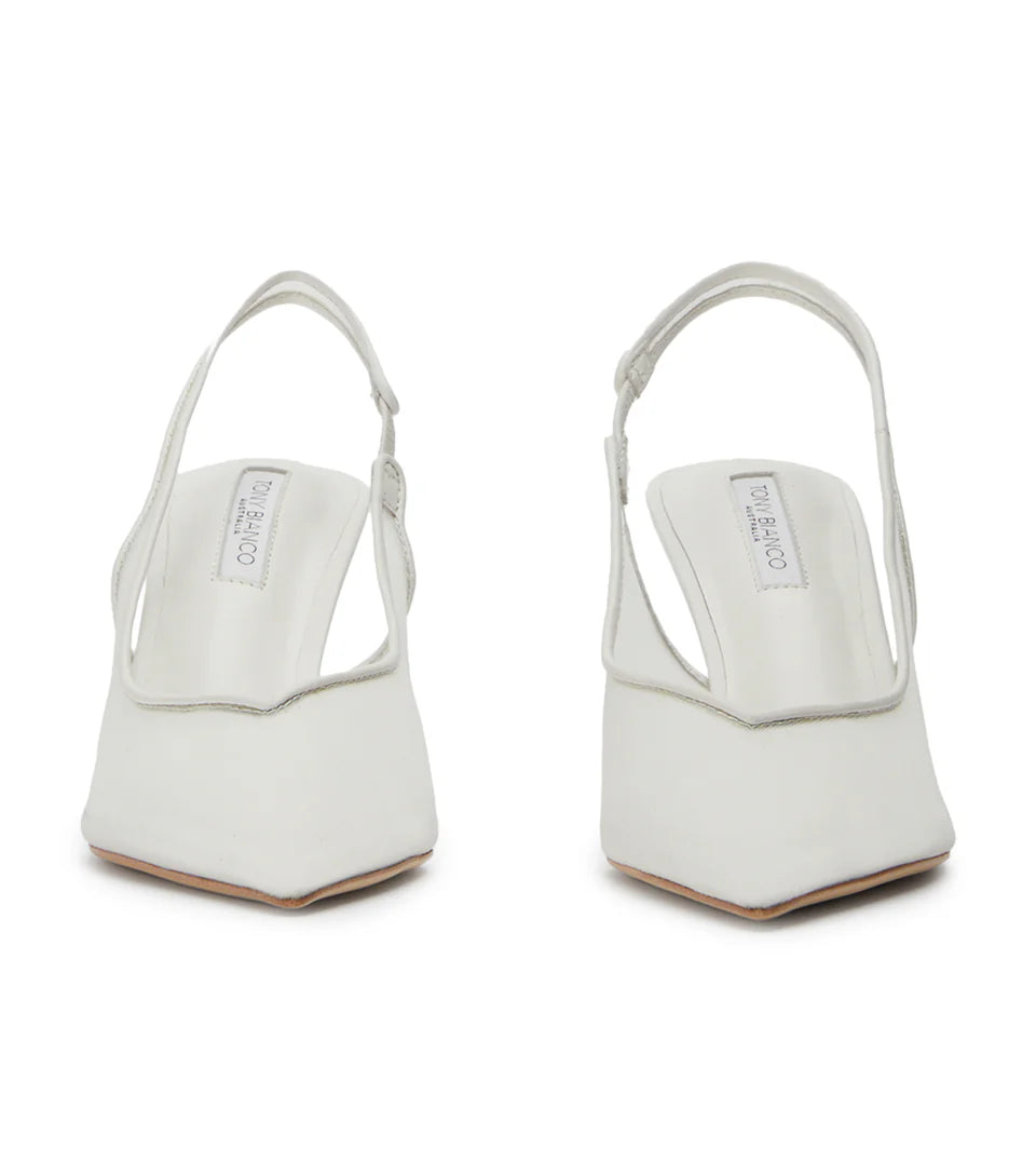 TONY BIANCO BREEZE PUMP IN WHITE NYLON