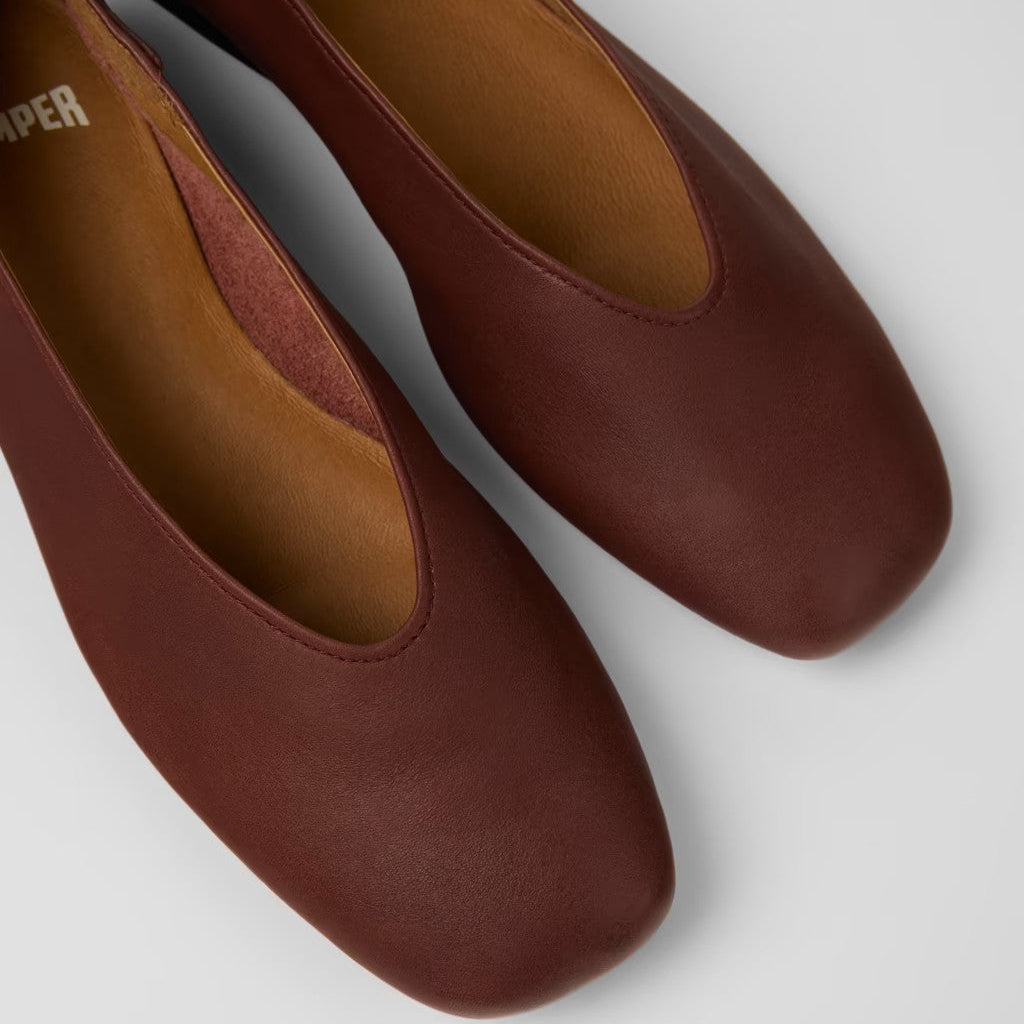 CAMPER CASI MYRA FLAT BURGANDY – Shoe Market NYC