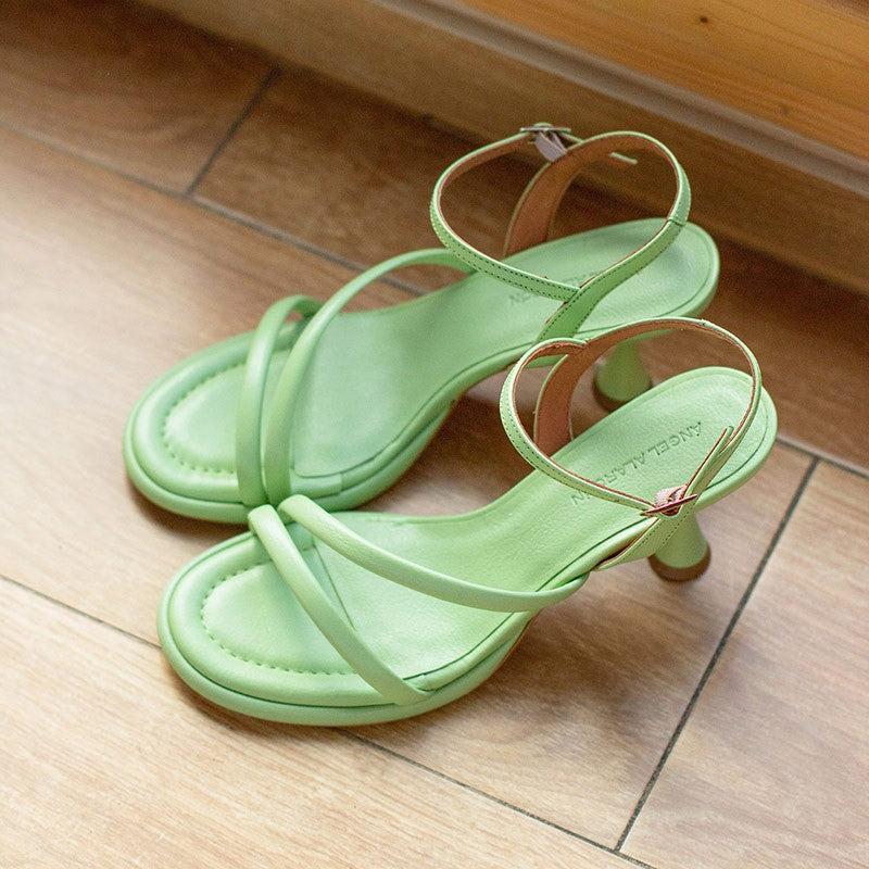 ANGEL ALACRON CATHY STRAPPY HEELS
