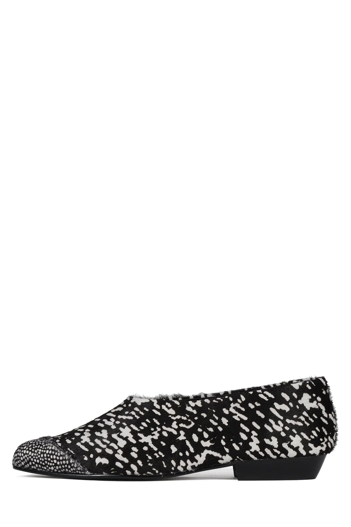 JEFFREY CAMPBELL COLLENE-F BLK. WHITE HAIR