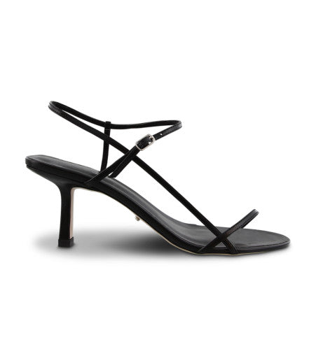 TONY BIANCO CAPRICE STRAPPY HEELS IN BLACK AND SKIN