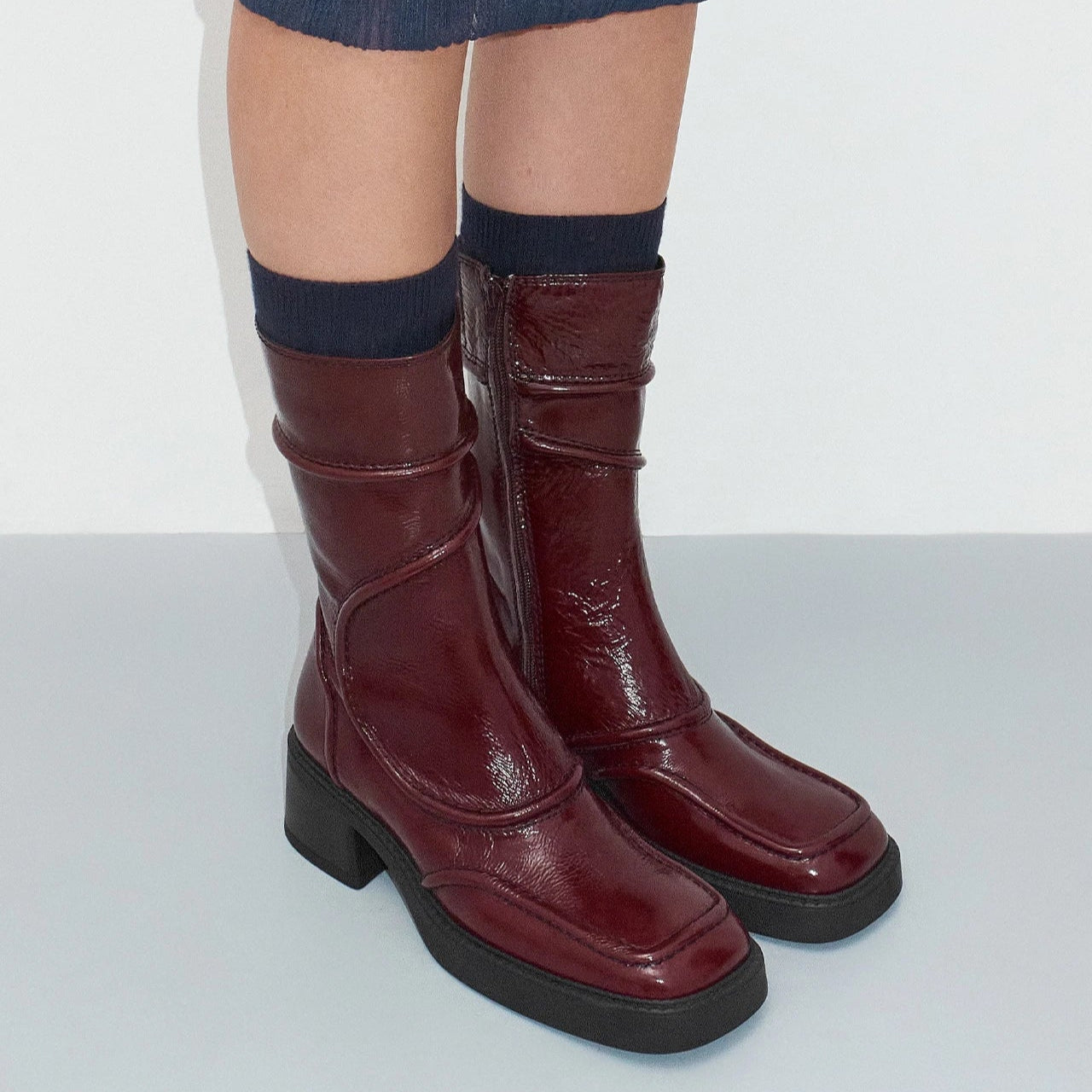 MIISTA MALENE ANKLE BOOTS-BURGANDY