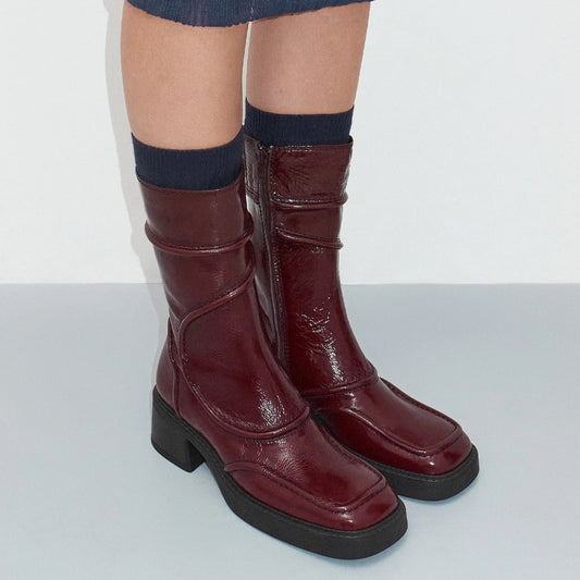 MIISTA MALENE ANKLE BOOTS-BURGANDY