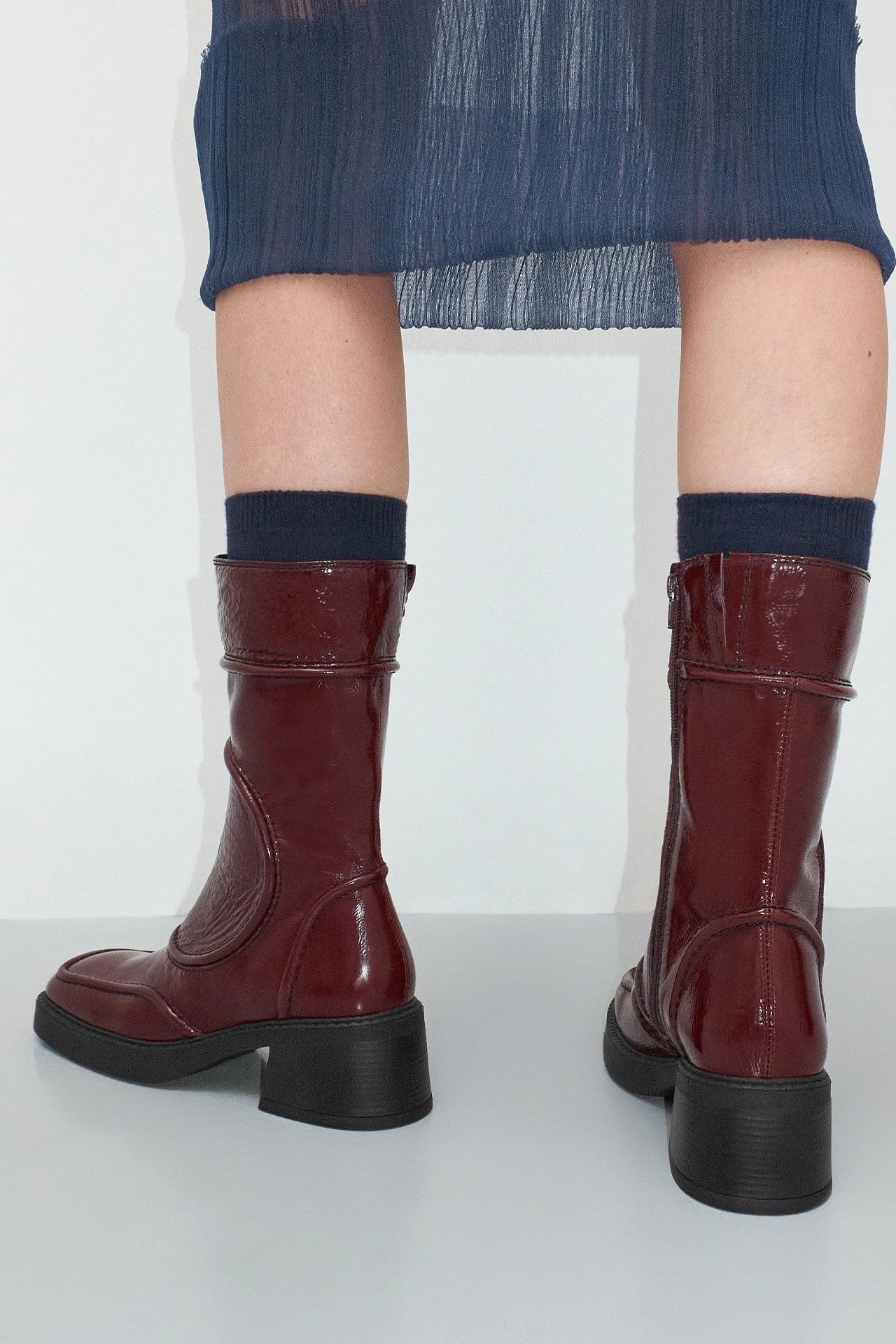 MIISTA MALENE ANKLE BOOTS-BURGANDY