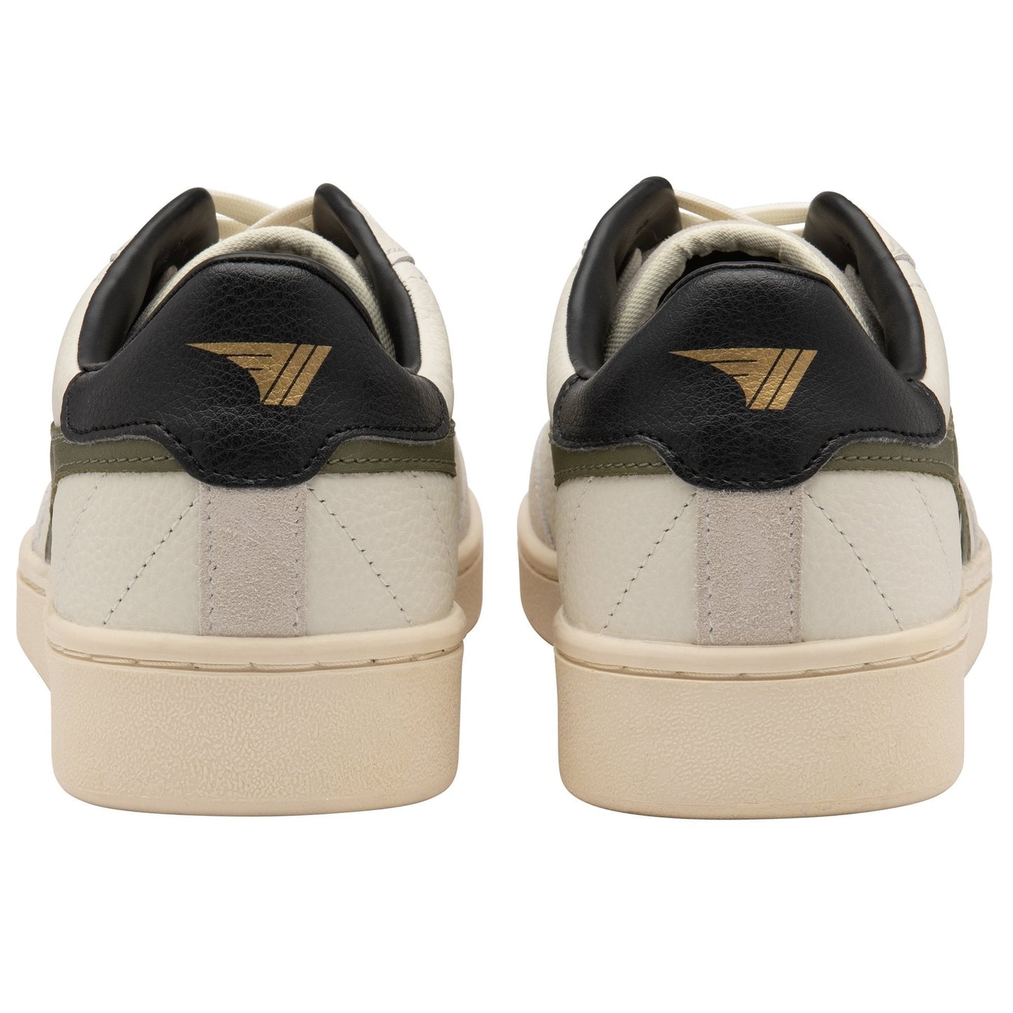 GOLA CONTACT MEN'S LEATHER SNEAKERS - OW/KHK/BLK