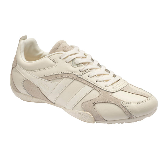 GOLA WOMEN'S CORVA LEATHER SNEAKERS OW/OW
