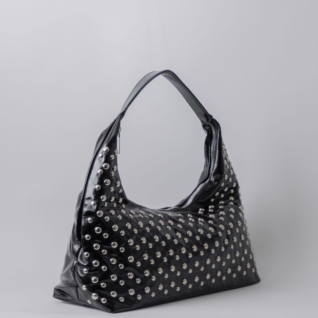 STUD LONG BAG-BLACK