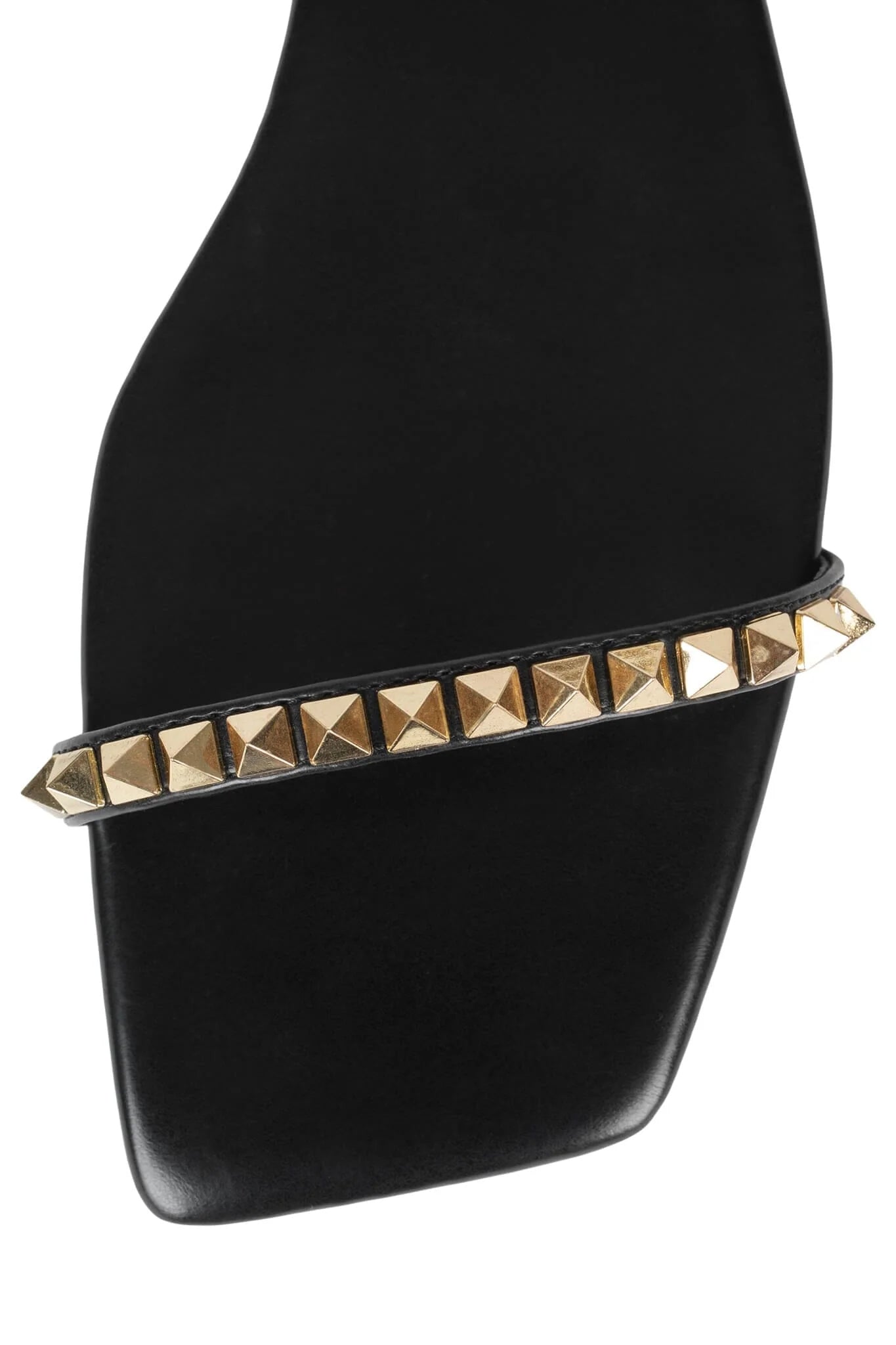 JEFFREY CAMPBELL LUXOR - FLAT ANKLE SANDAL BLK/GOLD