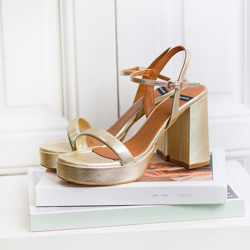 ANGEL ALACRON MANDY STRAPPY PLATFORM SANDALS
