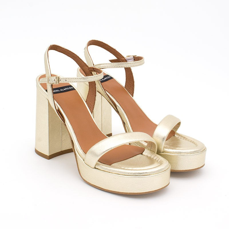 ANGEL ALACRON MANDY STRAPPY PLATFORM SANDALS