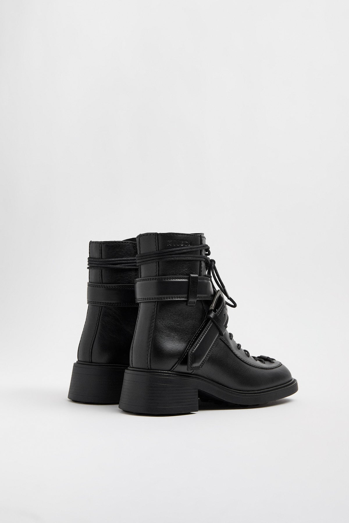 MIISTA Licia Black Lace Ankle Boots