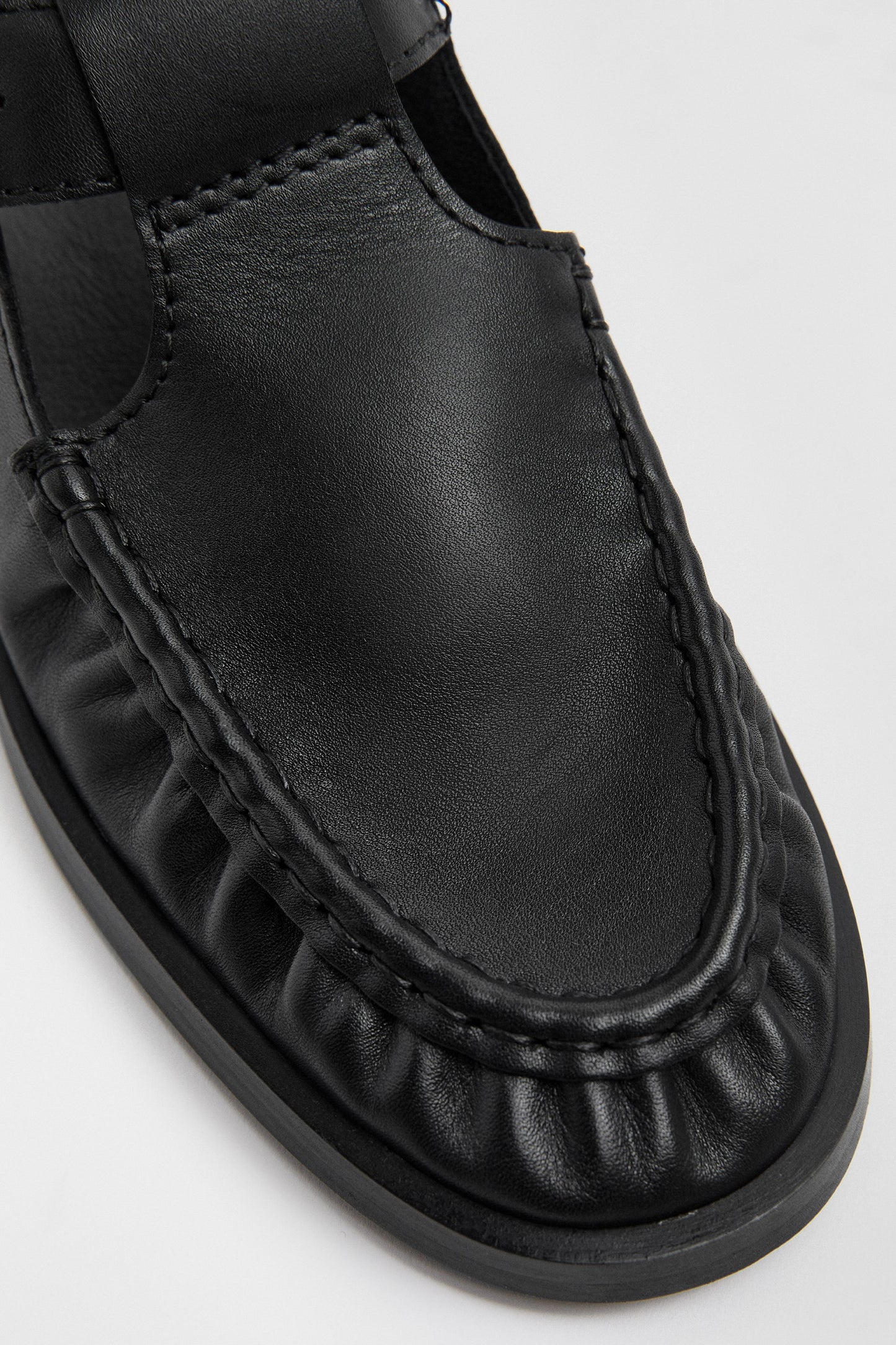MIISTA Gianna Black Buckled Mules