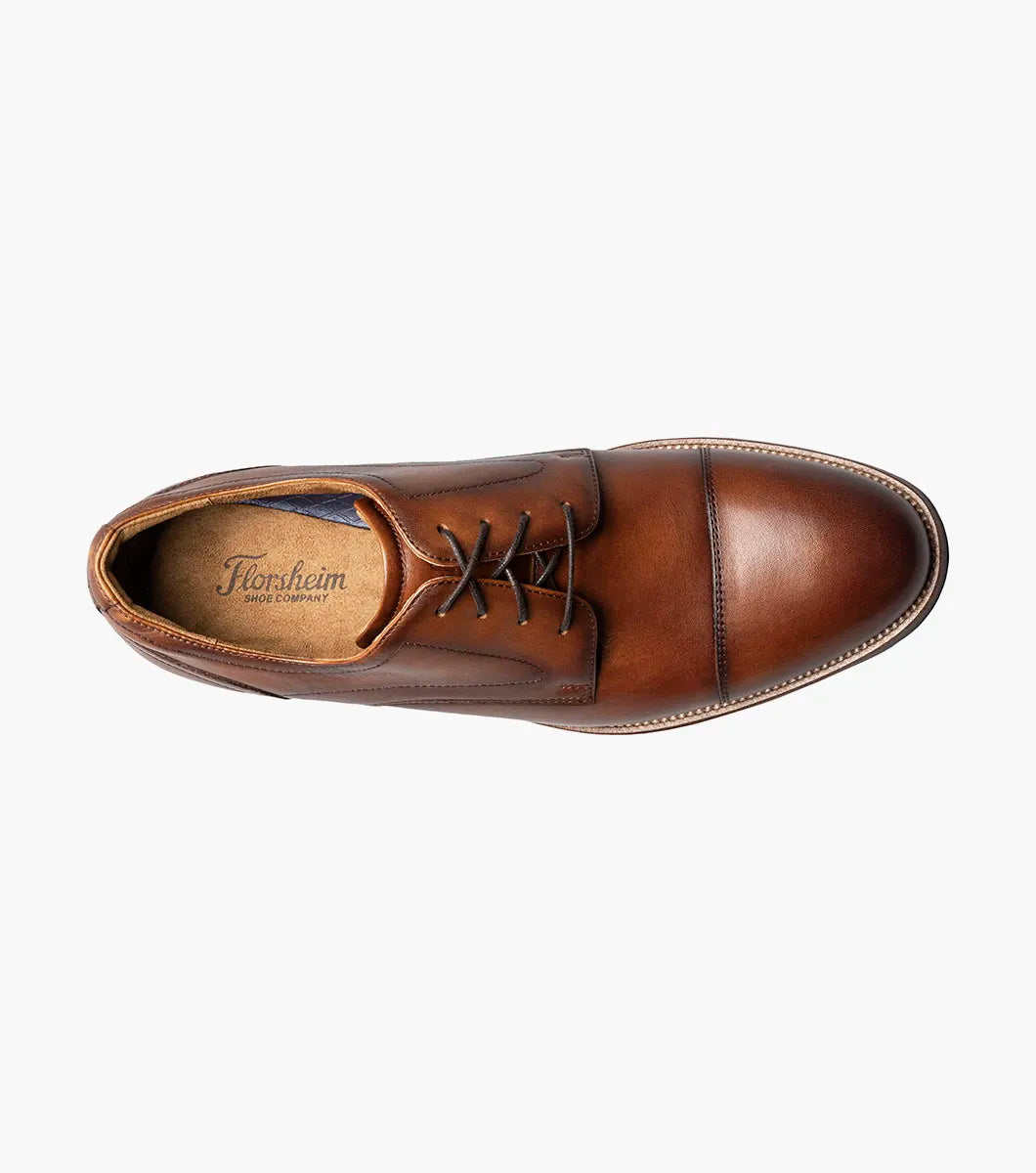 FLORSHEIM RUCCI CAP TOE OX COGNAC