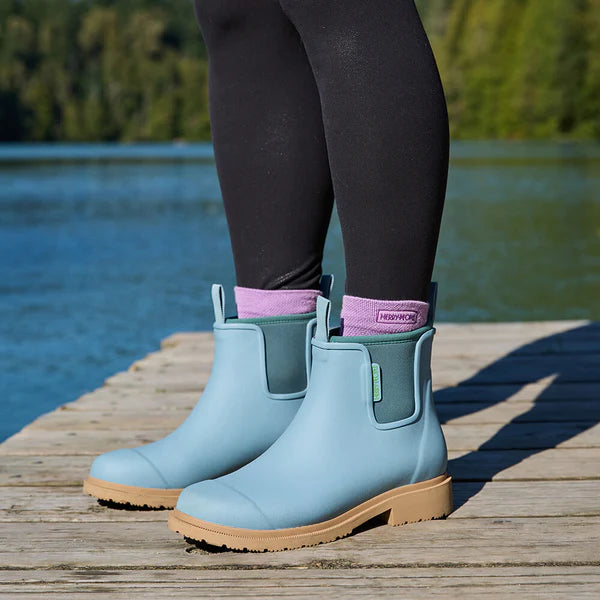 MERRY PEOPLE BOBBI RAIN BOOTS SEAFOAM