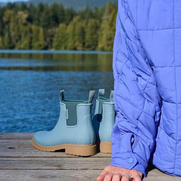 MERRY PEOPLE BOBBI RAIN BOOTS SEAFOAM