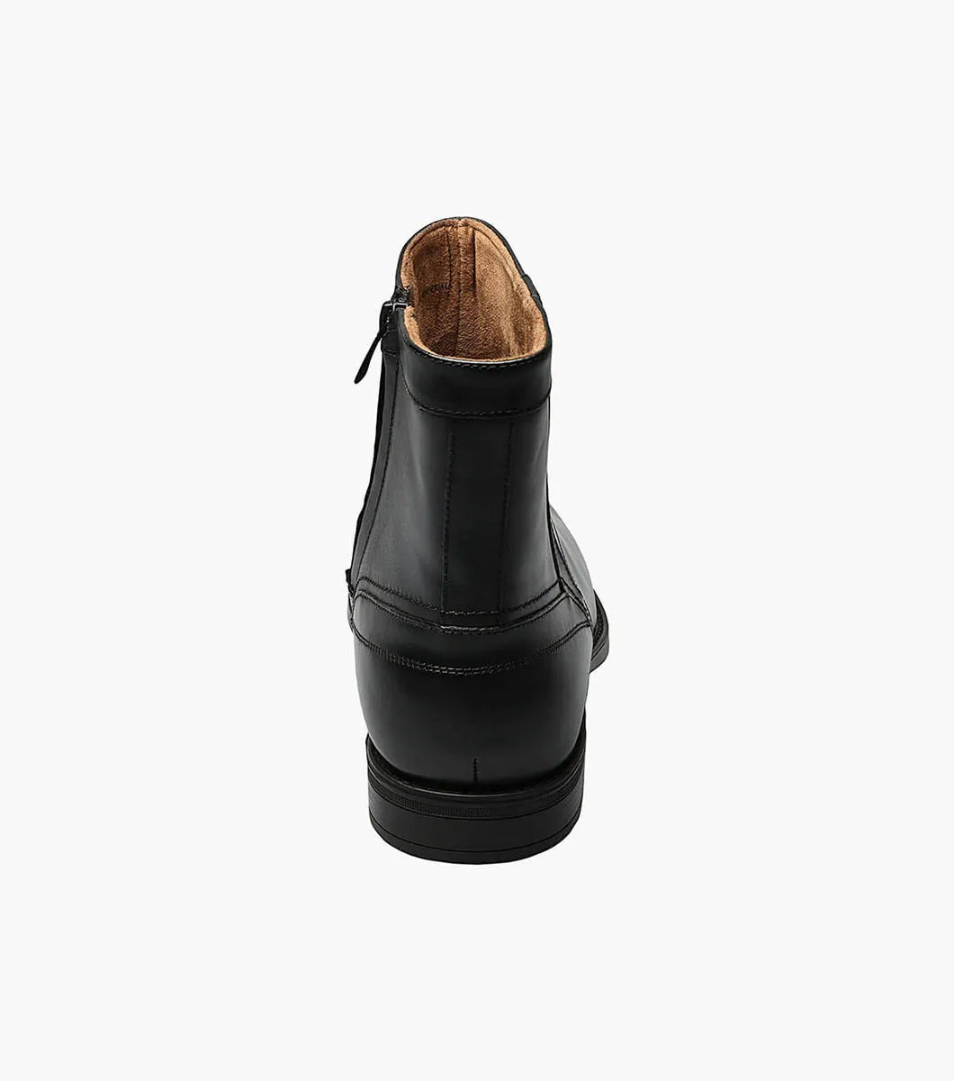 FLORSHEIM MIDTOWN PLAIN ZIP BOOT BLACK