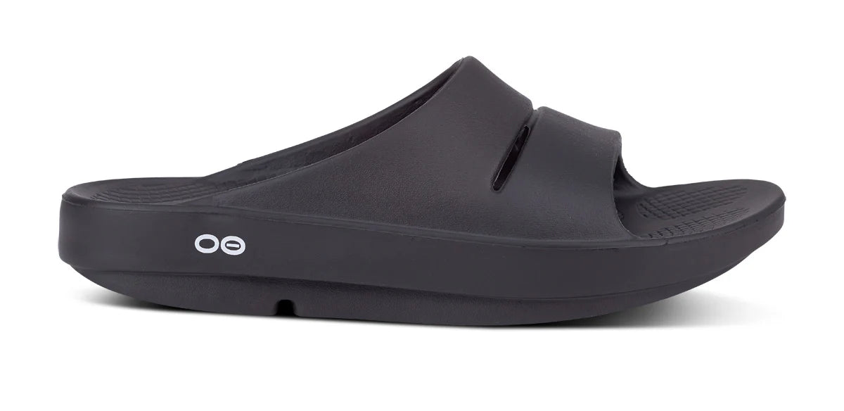 OOFOS OOAHH SLIDE WOMEN'S-BLACK