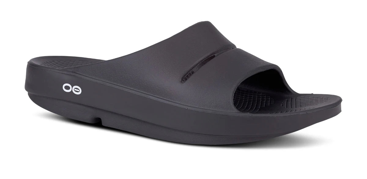 OOFOS OOAHH SLIDE WOMEN'S-BLACK