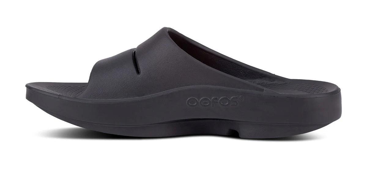 OOFOS OOAHH SLIDE WOMEN'S-BLACK