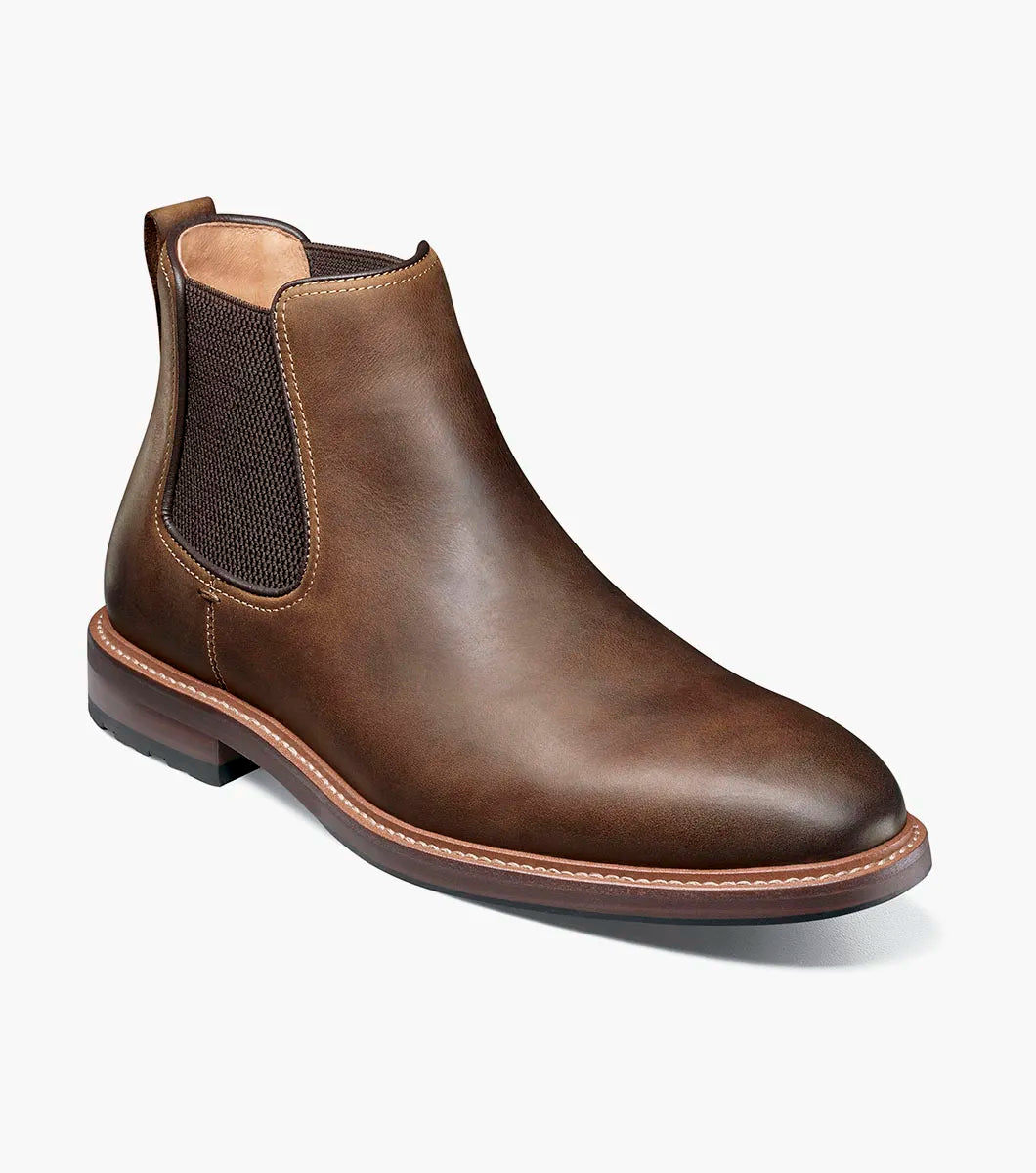 florsheim dress boots FLORSHEIM ANTHEM CHELSEA-BROWN