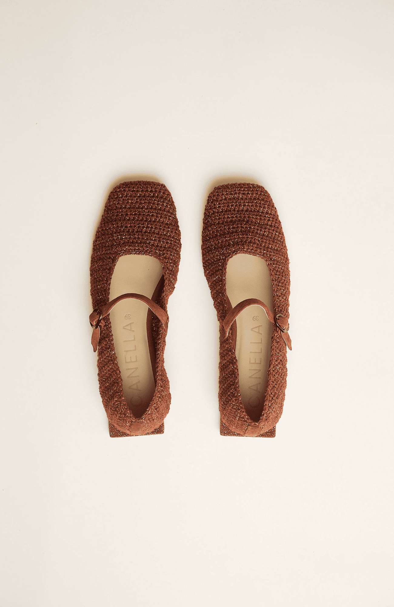 CANELLA BALLERINAS TEJIDAS WOVEN BROWN