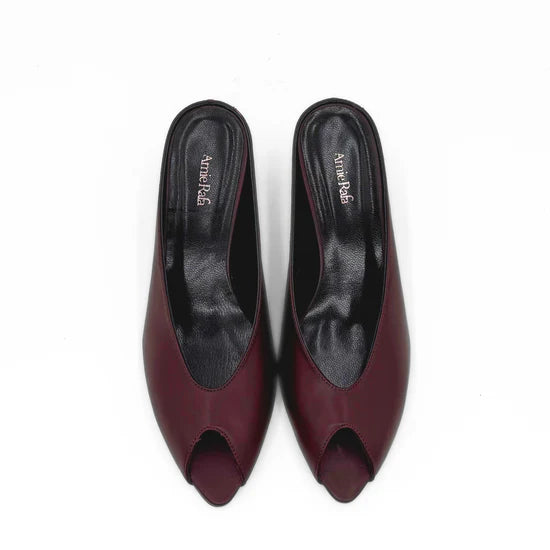 AMIE RAFA AUDREY HEEL BURGANDY