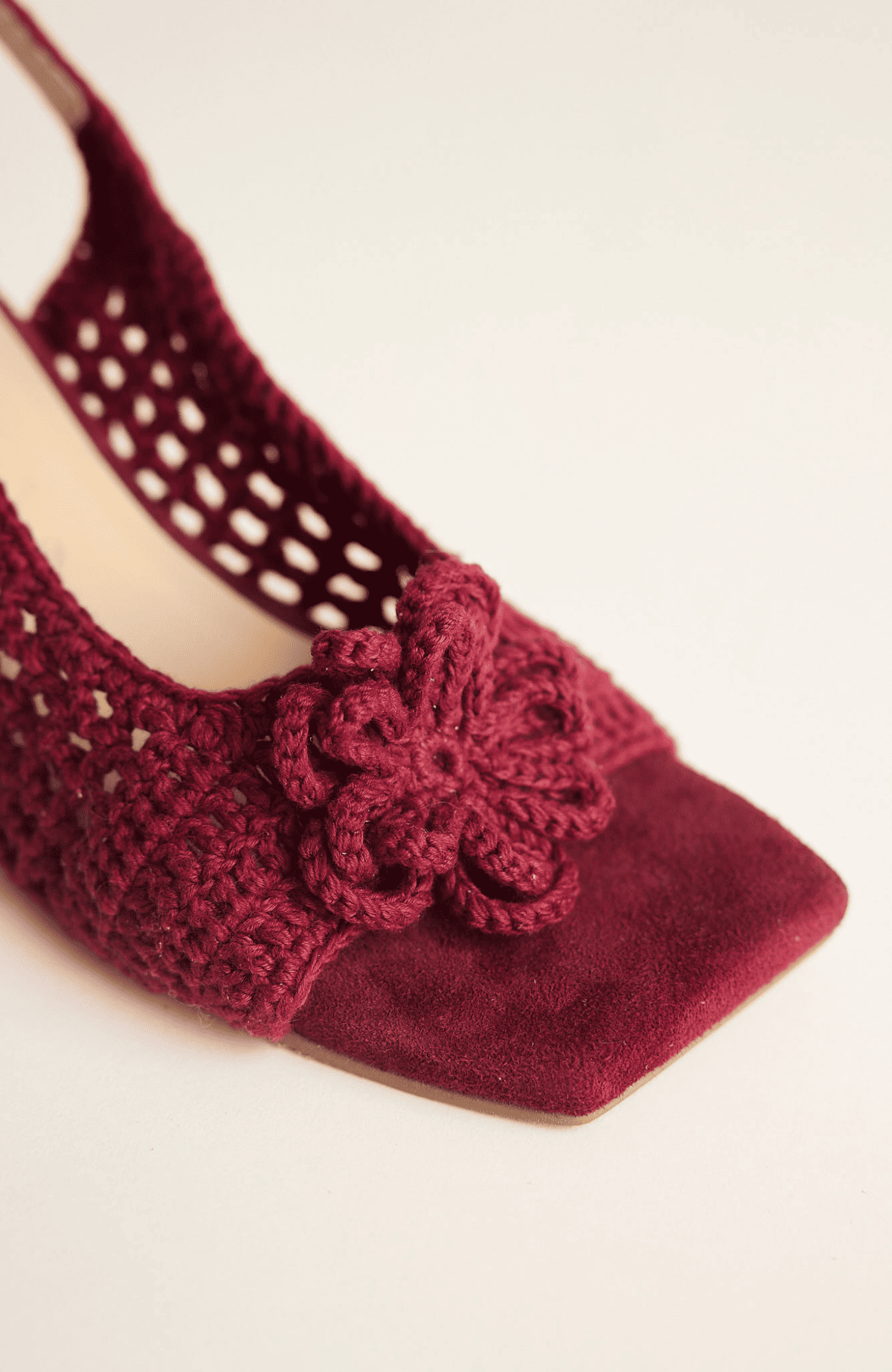 CANELLA TACOS TEJIDOS WOVEN HEELS WINE - Shoe Market NYC