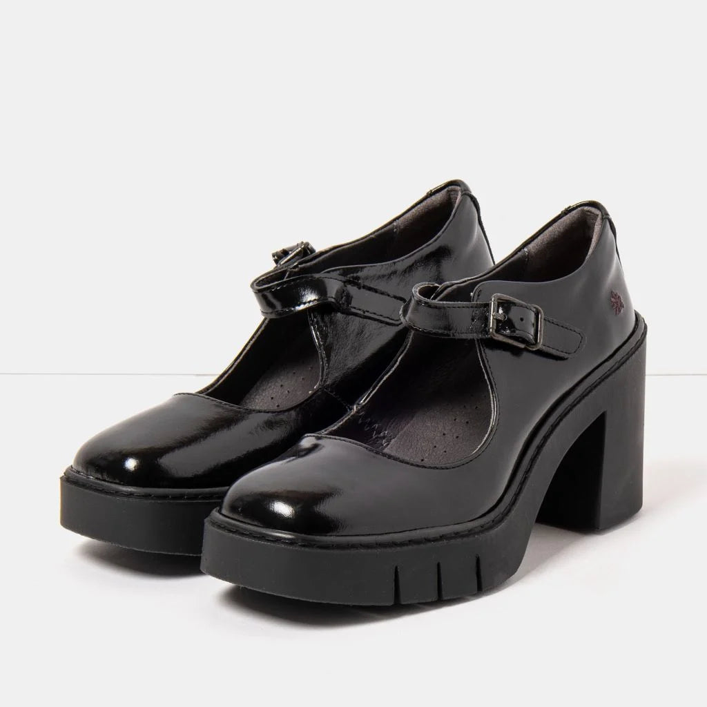 ART BERNA MARY JANES IN BLACK - Shoe Market NYC