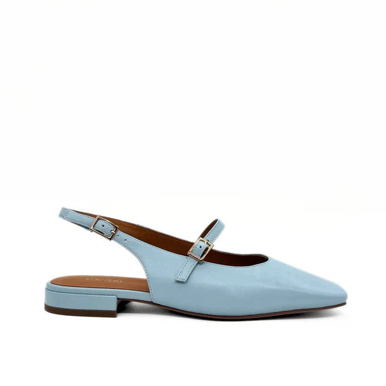 AMIE RAFA ATHENA SQUARE TOE MJ FLAT-LT BLUE