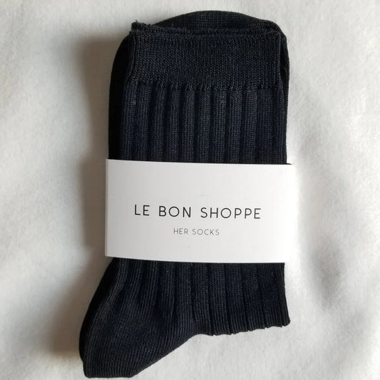 LE BON SHOPPE HER SOCKS BLACK