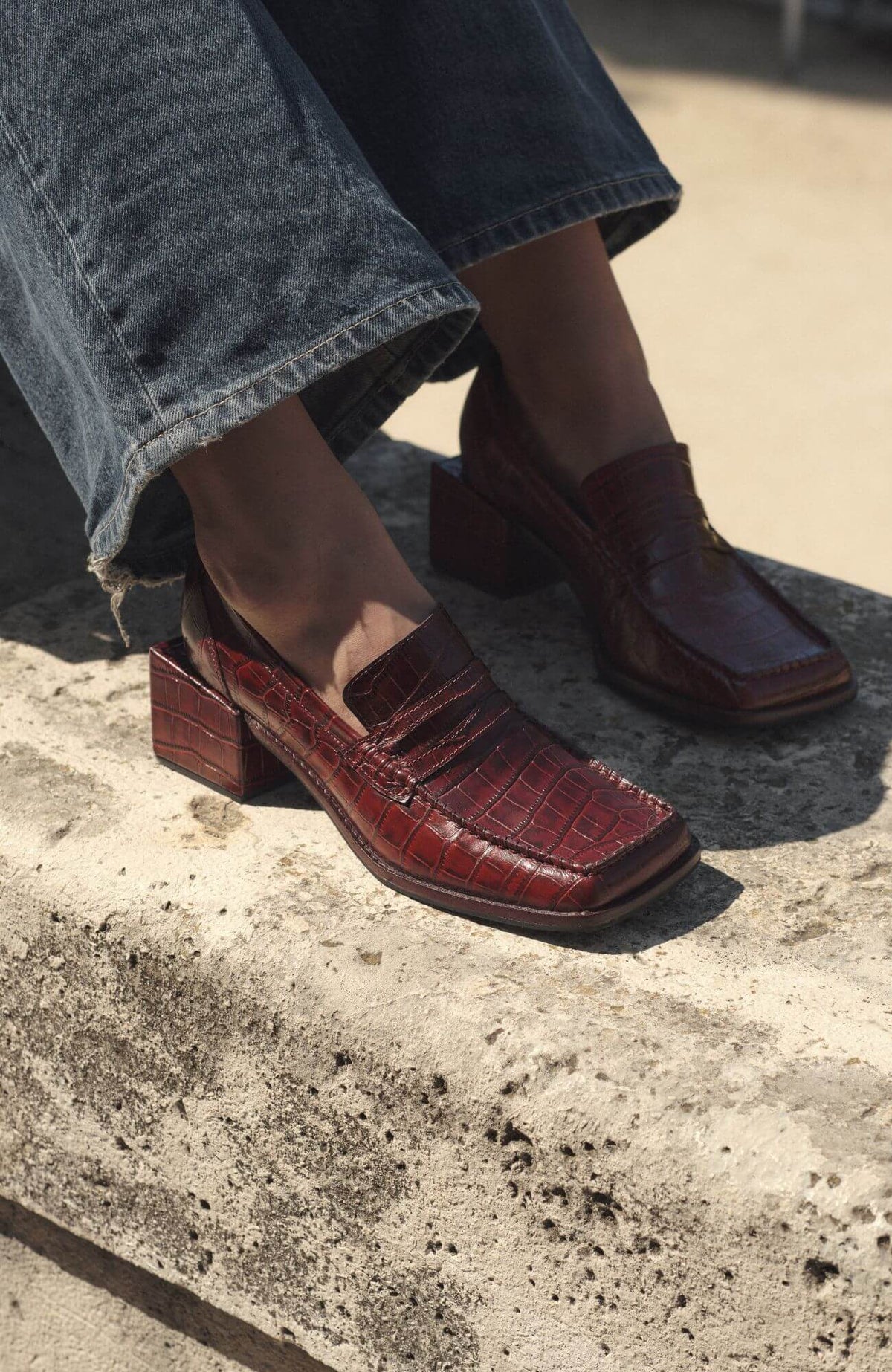 CANELLA BRAND MOCASIN CUMBI CROCO WINE