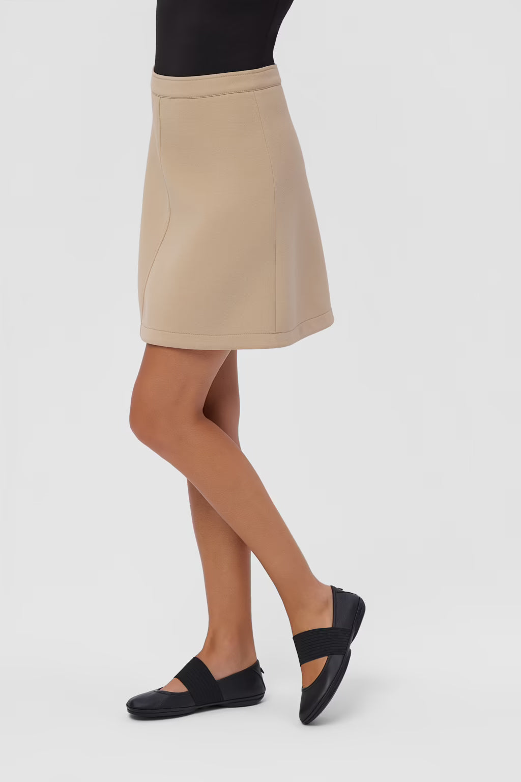 CAMPER RIGHT ELASTIC FLATS BLACK