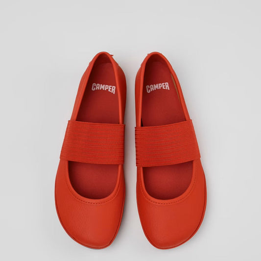 RIGHT NINA FLAT MJ ELASTIC RED