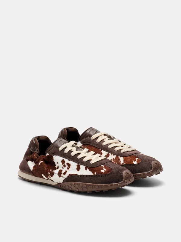 HOFF BRIDGE-PRINT BROWN SNEAKERS