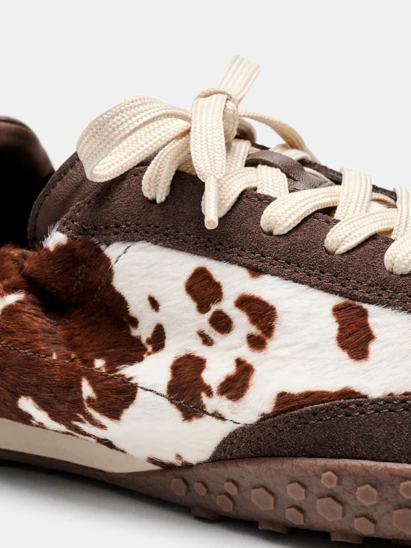 HOFF BRIDGE-PRINT BROWN SNEAKERS
