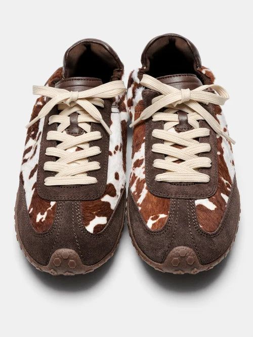 HOFF BRIDGE-PRINT BROWN SNEAKERS