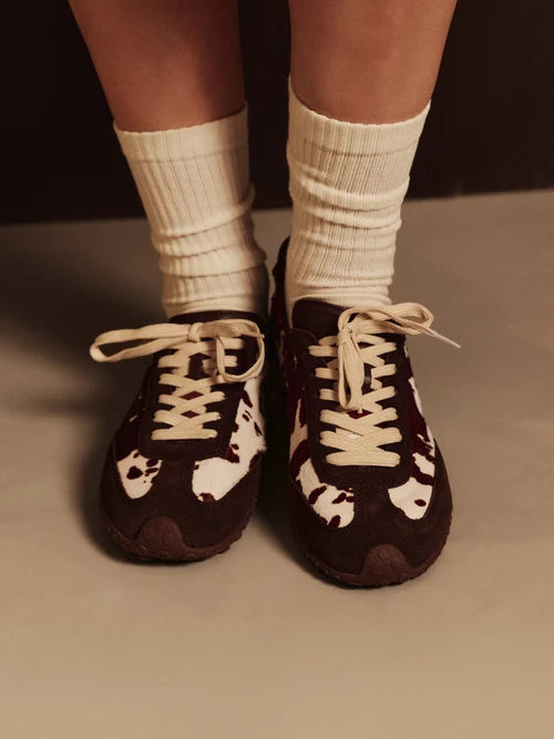 HOFF BRIDGE-PRINT BROWN SNEAKERS