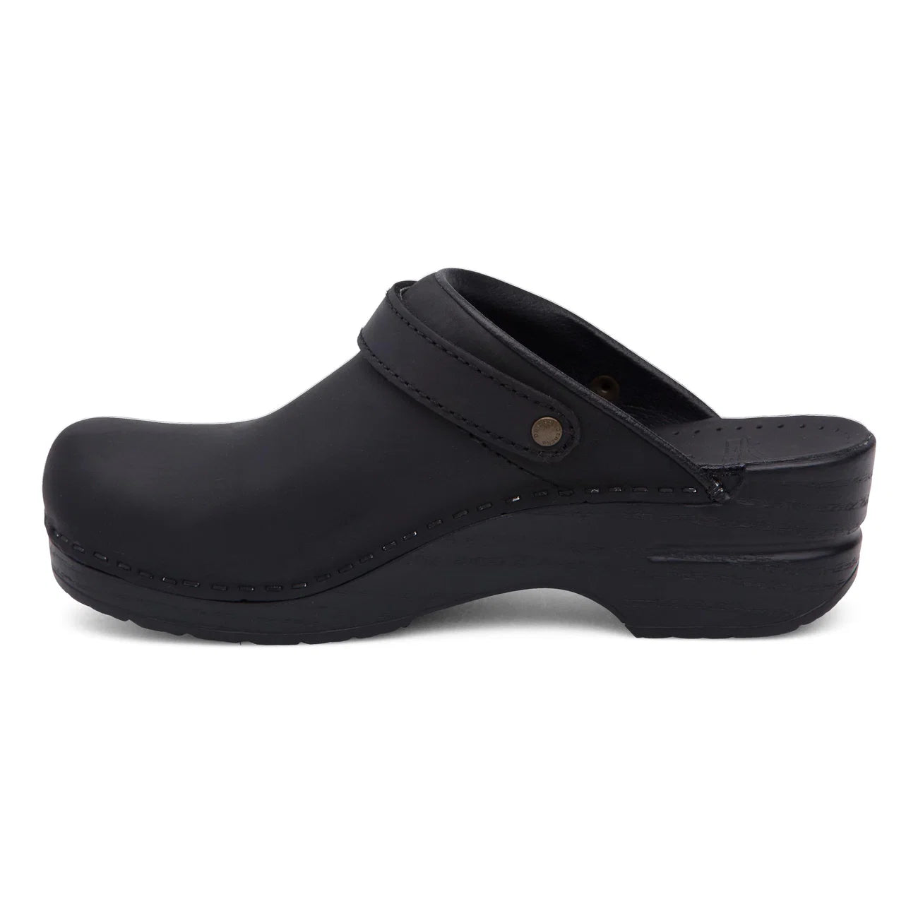 DANSKO INGRID BLACK OILED SLINGBACK CLOG