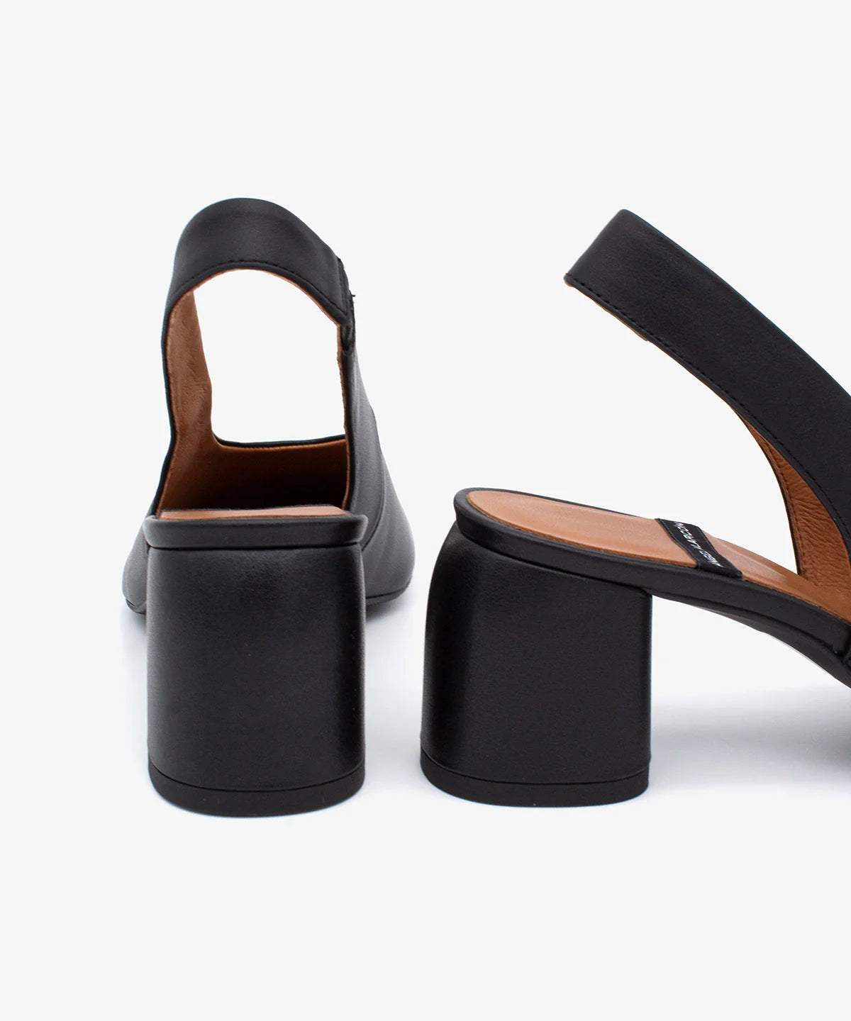 ANGEL ALACRON BEIRA SLING HEEL IN BLACK