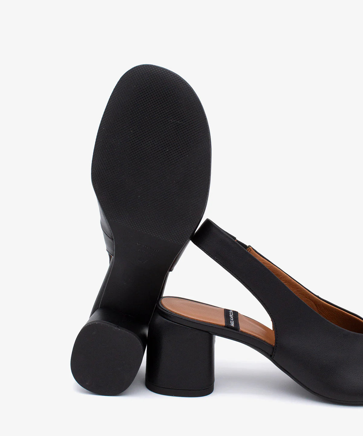 ANGEL ALACRON BEIRA SLING HEEL IN BLACK