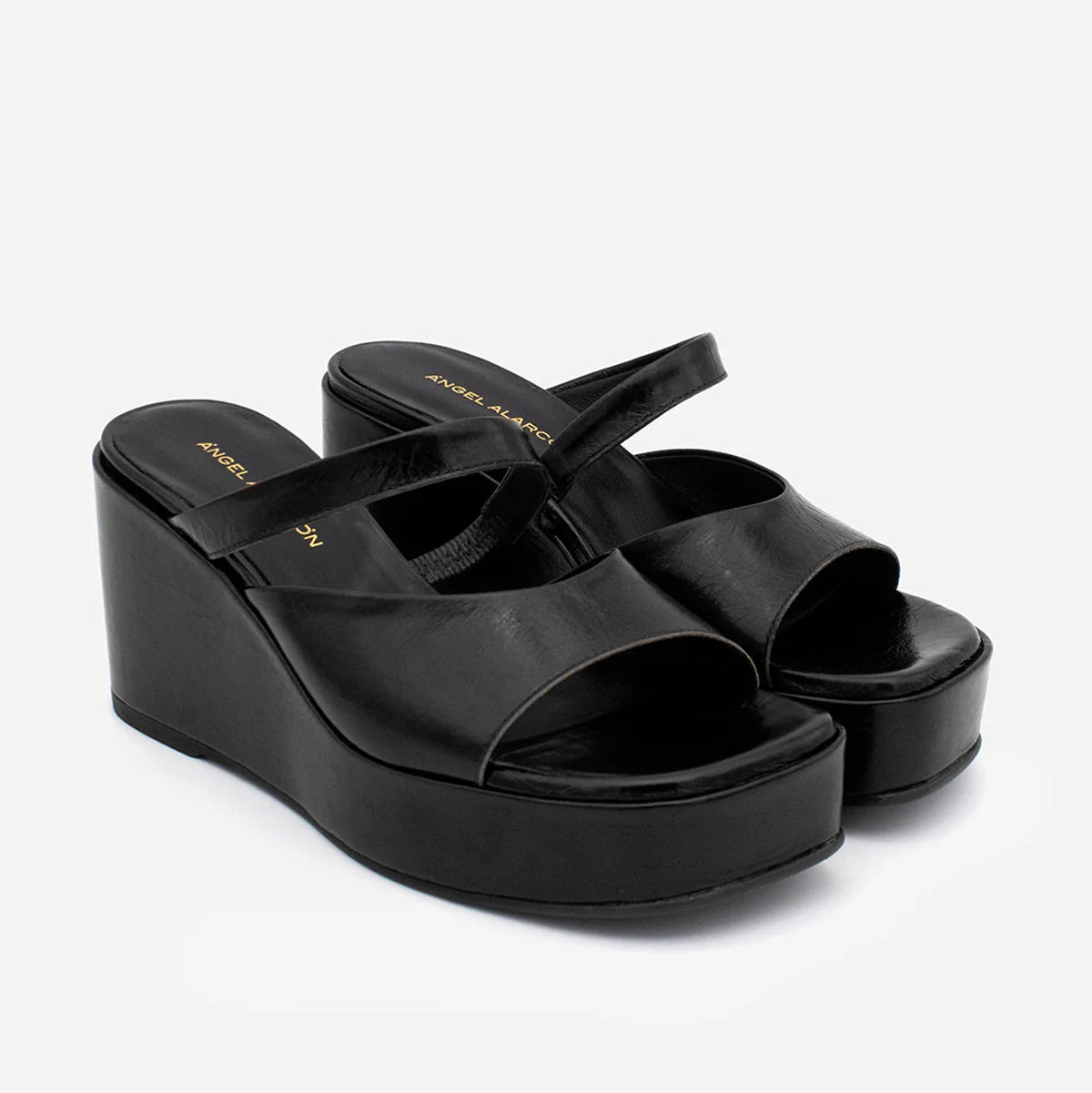 ANGEL ALACRON NICOLETTA WEDGE IN BLACK